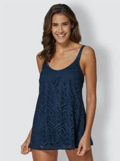 Feel Good Tankini-Oberteil In Dunkelblau