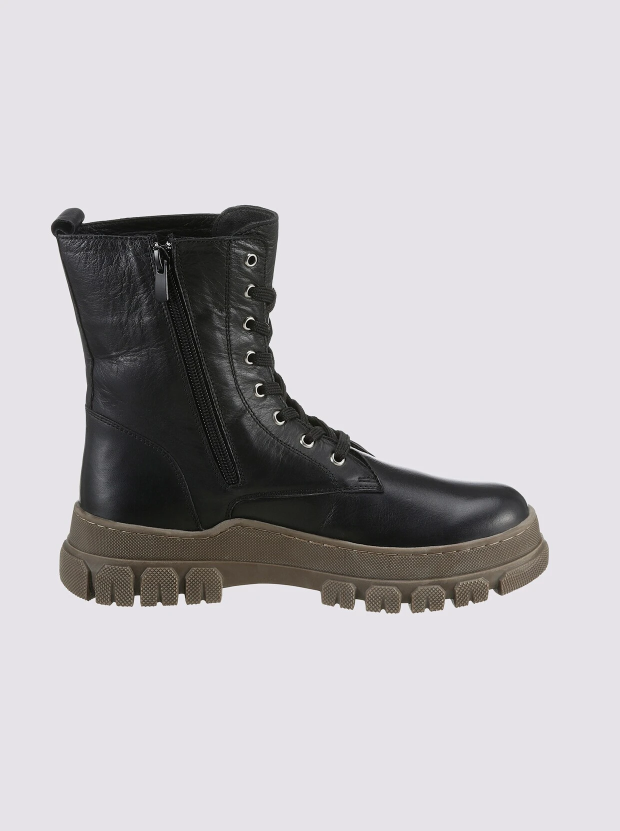 Andrea Conti Schnürstiefelette In Schwarz – Bild 3