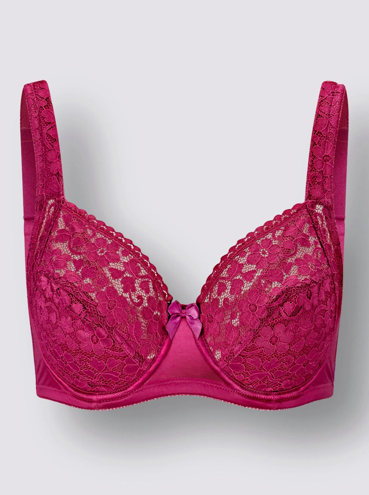 Wäschepur Entlastungs-BH Mit Bügel In Magenta – Bild 4