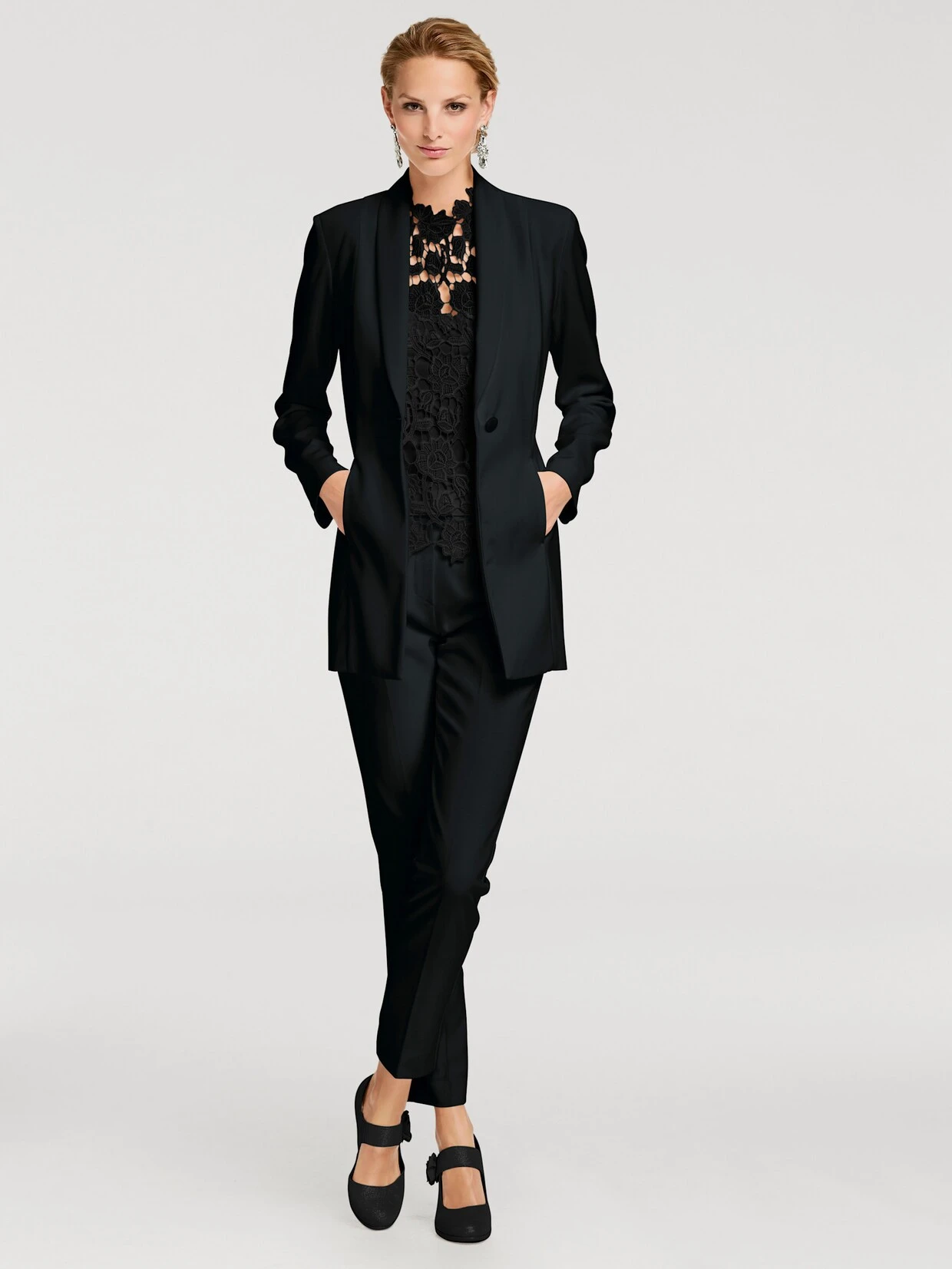 Heine Longblazer In Schwarz – Bild 2