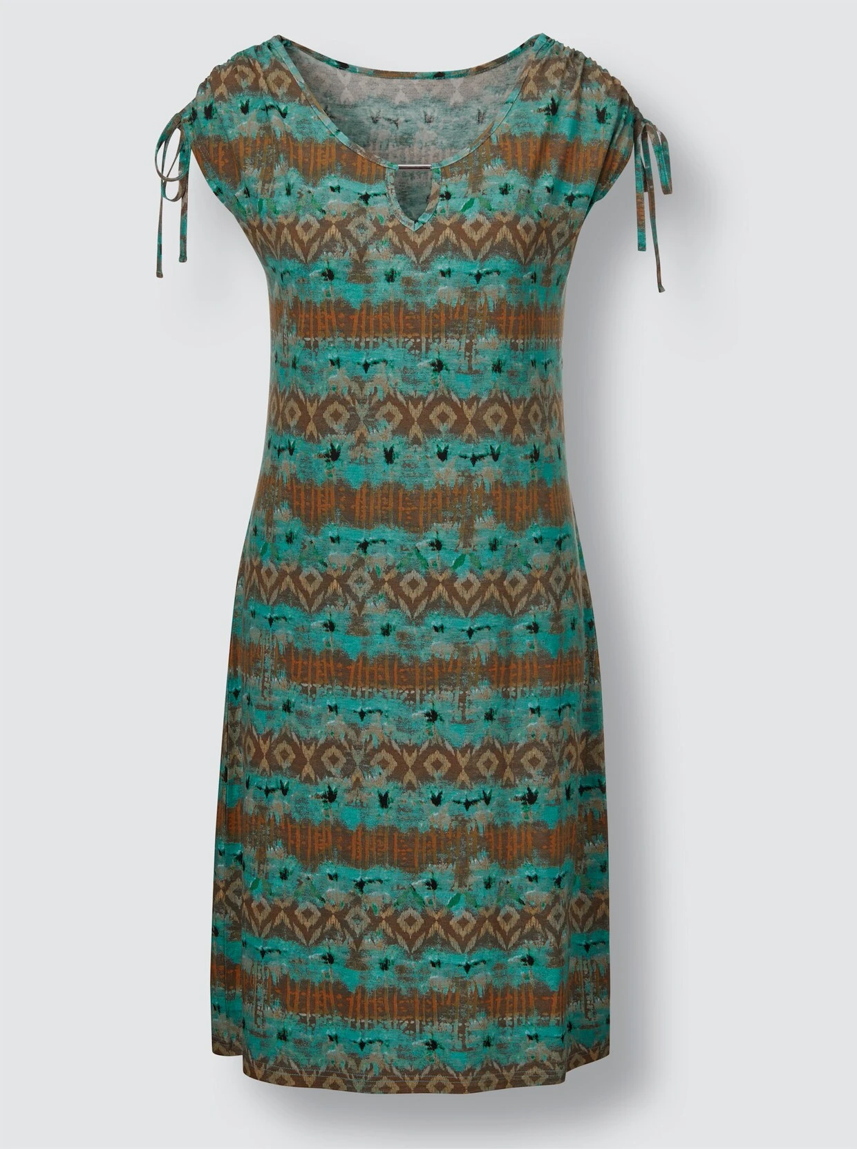 Feel Good Sommerkleid In Schoko-gemustert – Bild 4