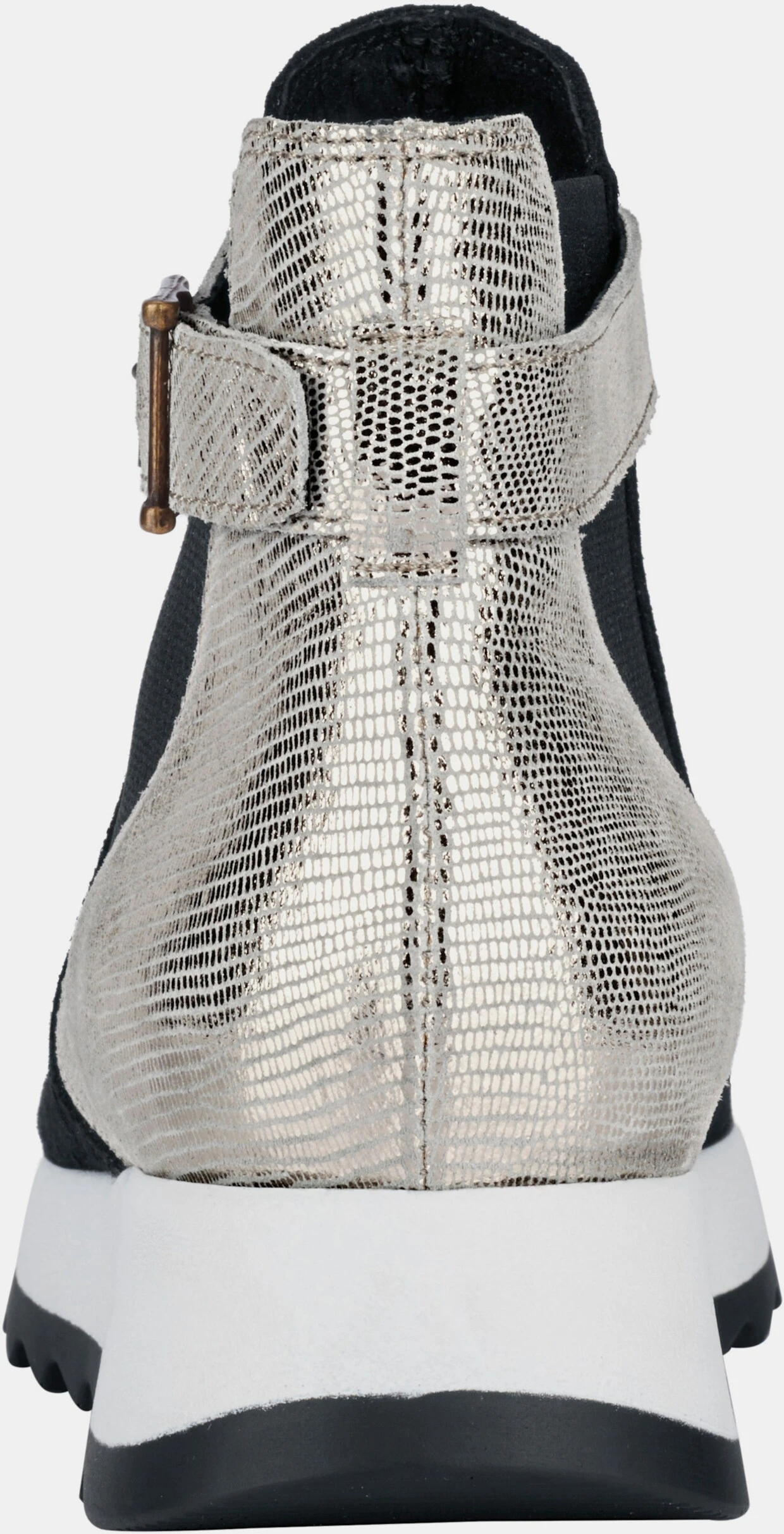 Heine Stiefelette In Schwarz-champagner – Bild 4