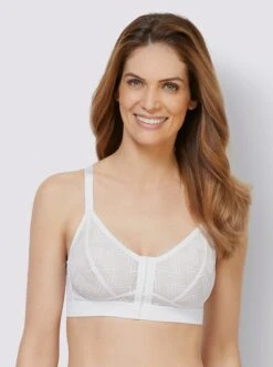 Wäschepur Vorderverschluss-BH Ohne Bügel In Weiß