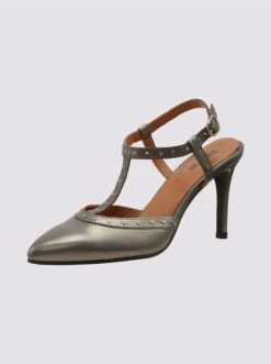 Heine Slingpumps In Grau-metallic