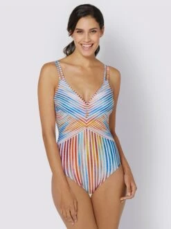 Sunflair Badeanzug In Bunt-gestreift