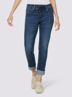 Heine Jeans In Blue-stone-washed
