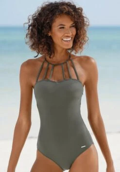 Bruno Banani Badeanzug In Oliv