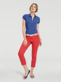 Heine Hemdbluse In Royalblau