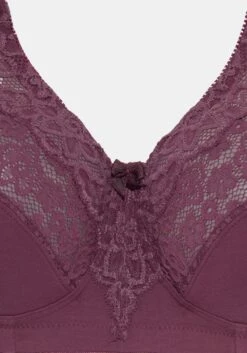 Petite Fleur Entlastungs-BH In Burgund+weiß