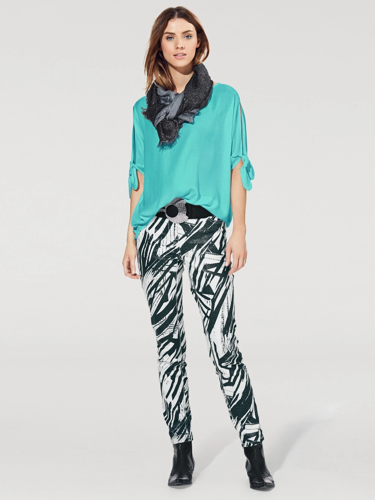 Heine Schlupfbluse In Türkis