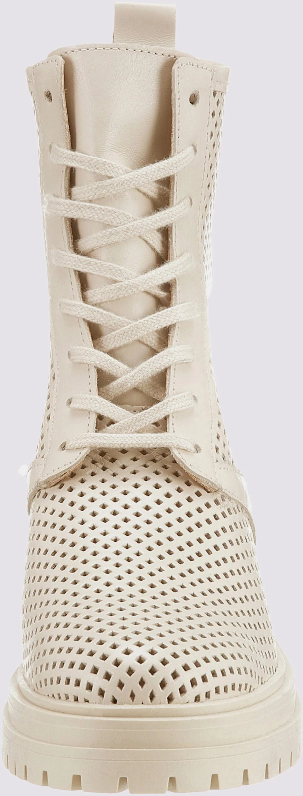 Heine Schnürstiefelette In Ecru – Bild 2