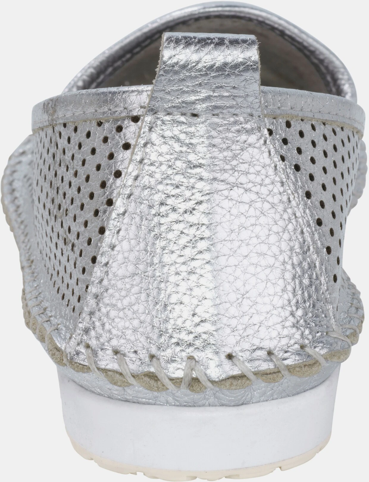 Andrea Conti Slipper In Silberfarben – Bild 4