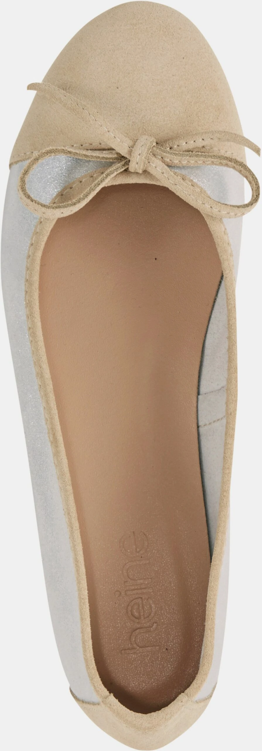 Heine Ballerina In Silberfarben-sand – Bild 5