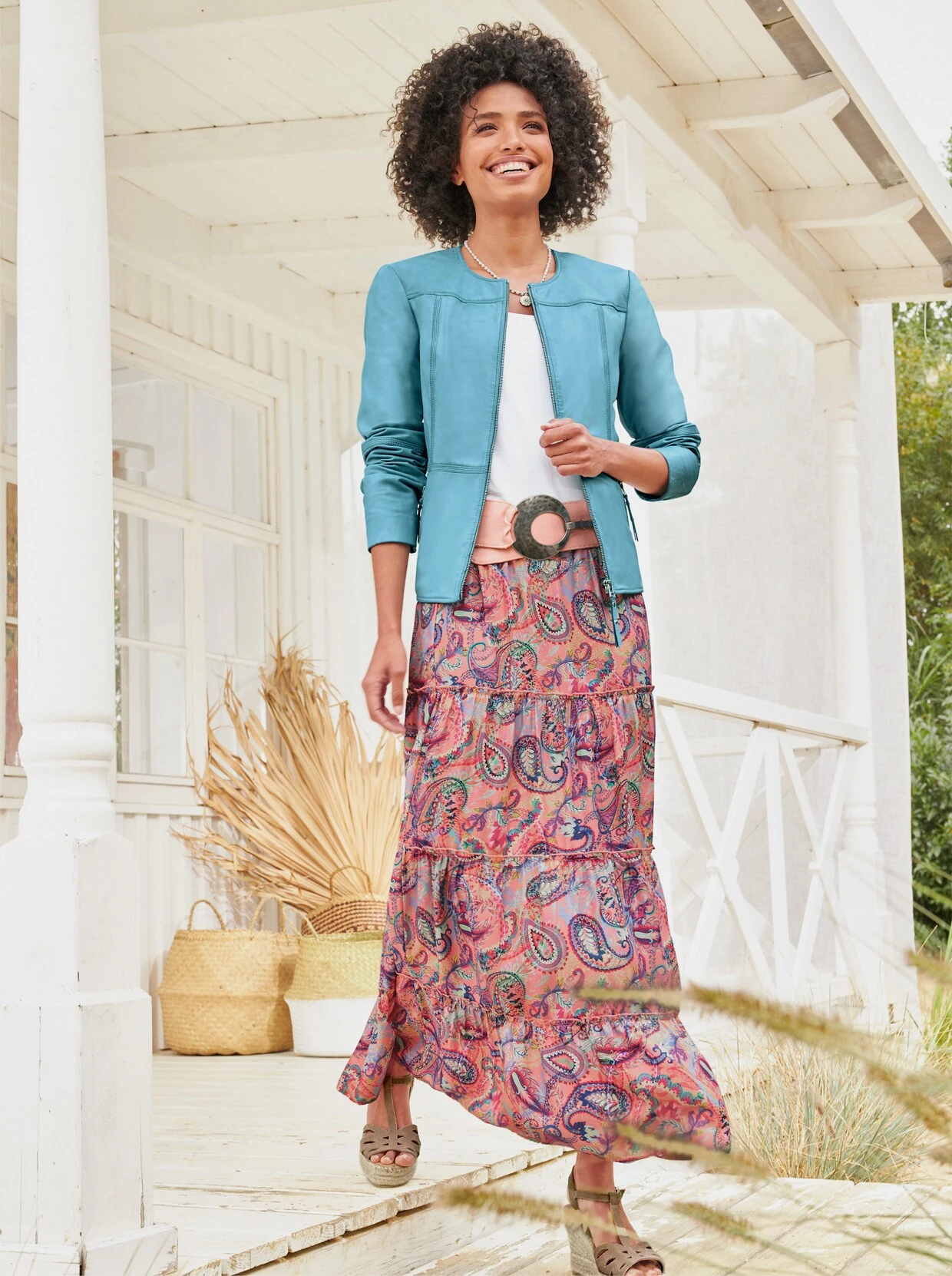 Heine Druck-Rock In Flamingo-pink-bedruckt – Bild 4