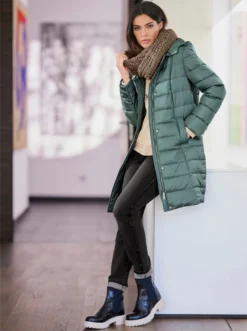 Heine Steppmantel In Jade