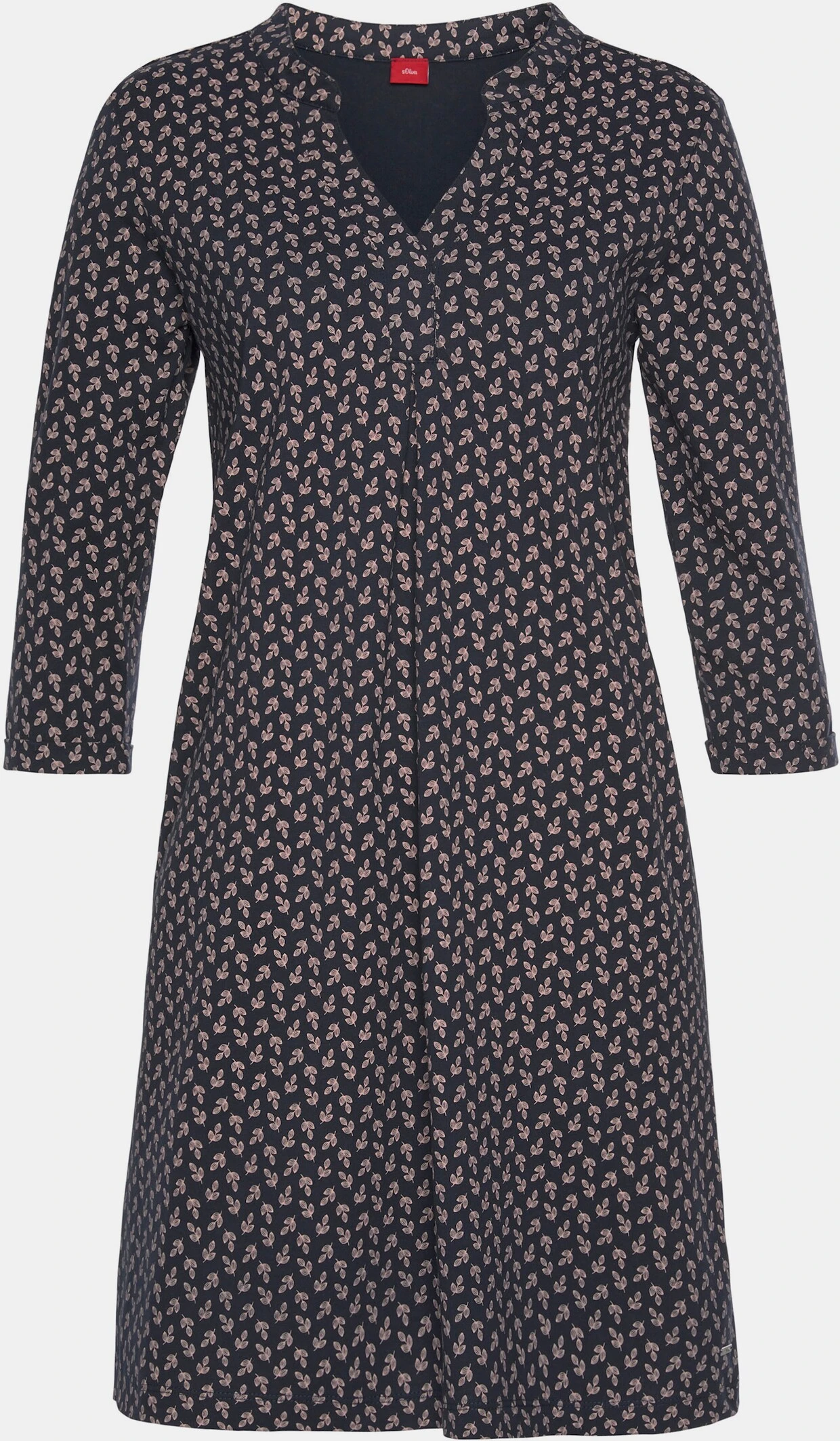 S.Oliver Nachthemd In Dunkelblau-gemustert