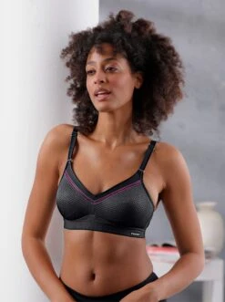 Triumph Sport-BH Ohne Bügel In Schwarz