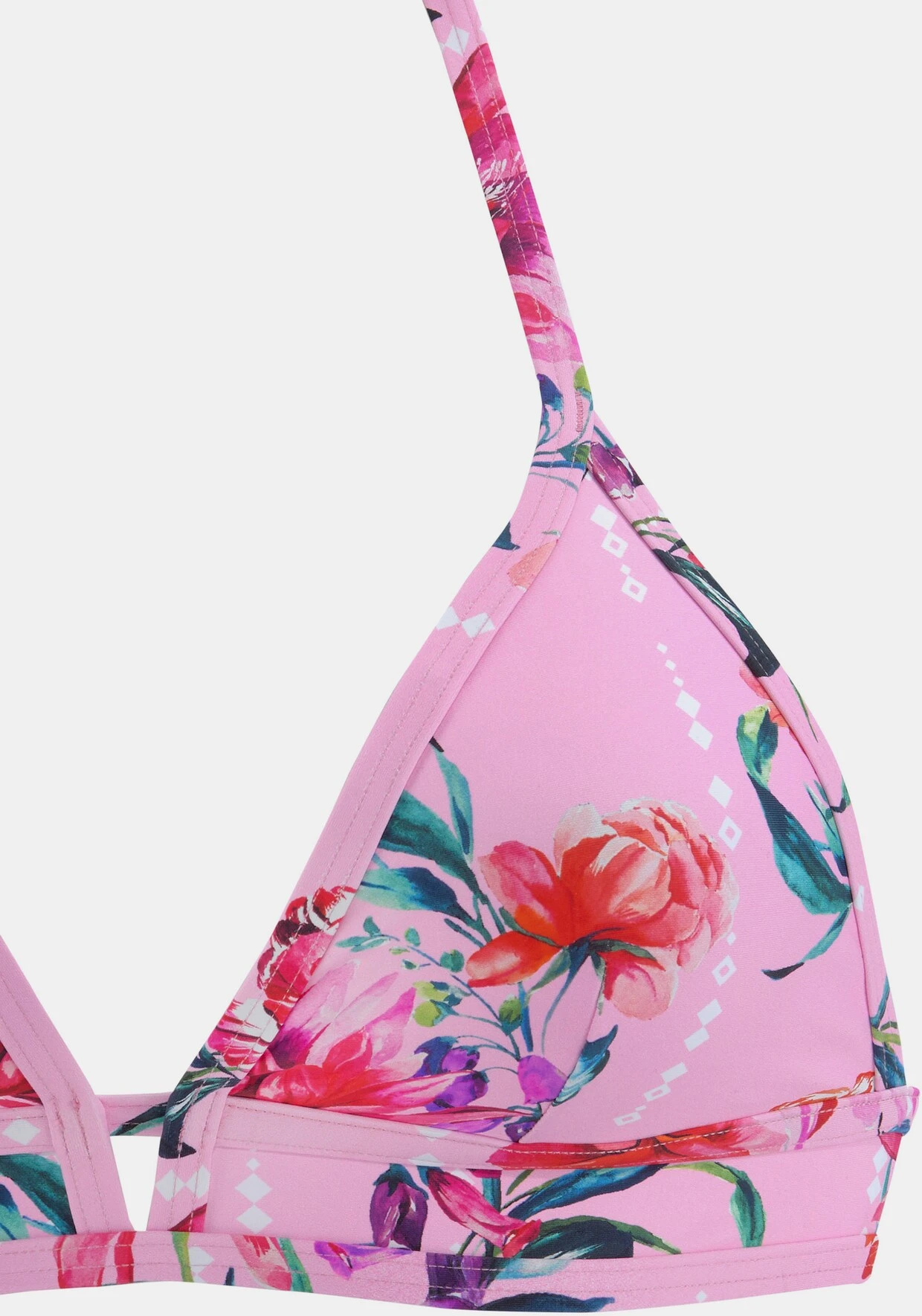 Sunseeker Triangel-Bikini-Top In Rosa-bedruckt – Bild 3