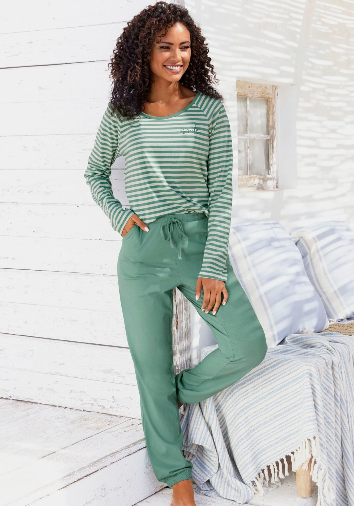 Vivance Dreams Pyjama In Grün