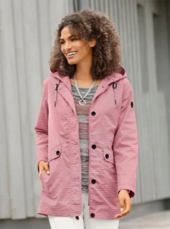 Jacke In Rosenquarz-ecru-bedruckt