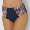 Feel Good Bikini-Slip In Marine-bunt-bedruckt