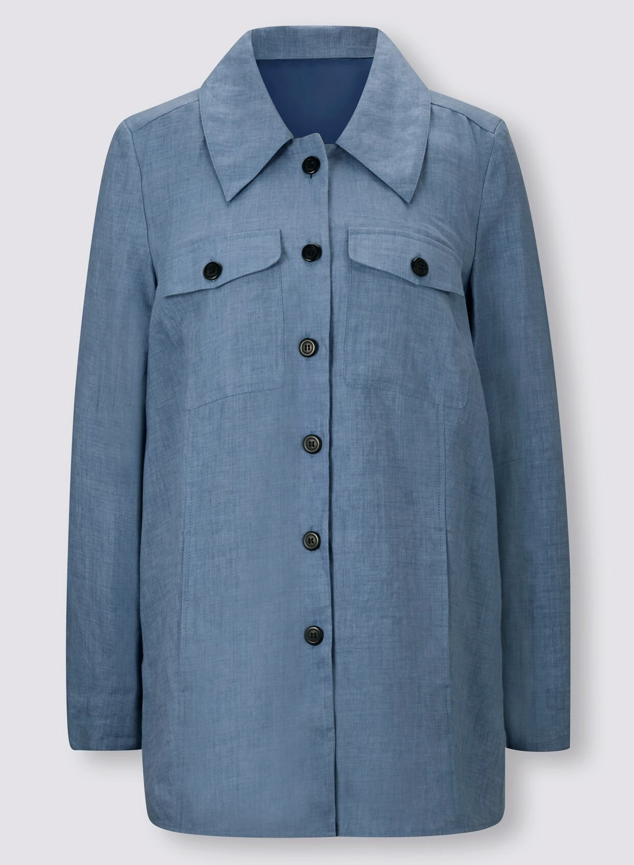 Heine Jacke In Mittelblau – Bild 4