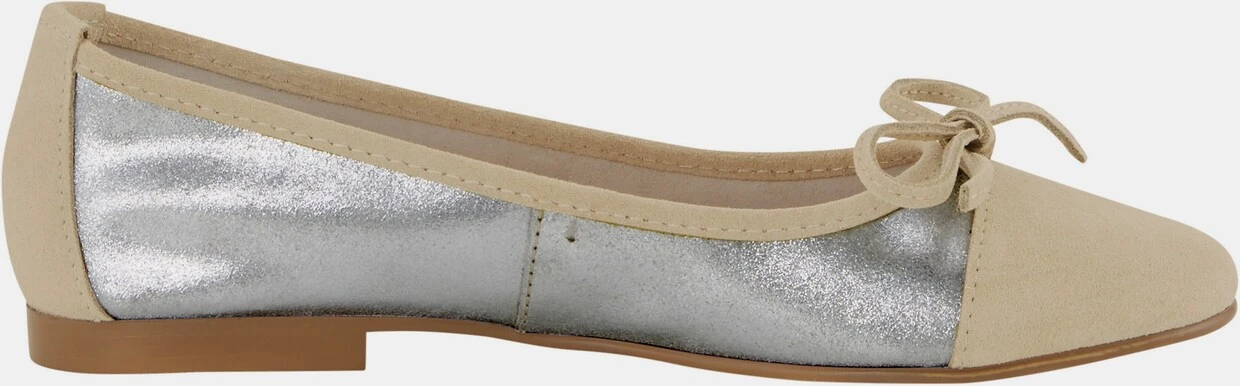 Heine Ballerina In Silberfarben-sand – Bild 3