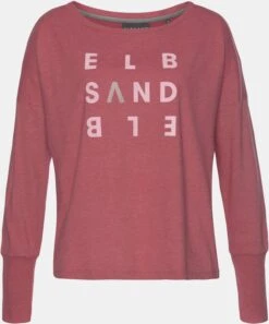 Elbsand Longsleeve In Mauve-meliert