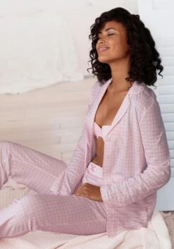 Vivance Dreams Pyjama In Rosa-weiß