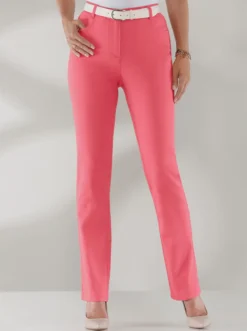 Jeans In Korallenrot