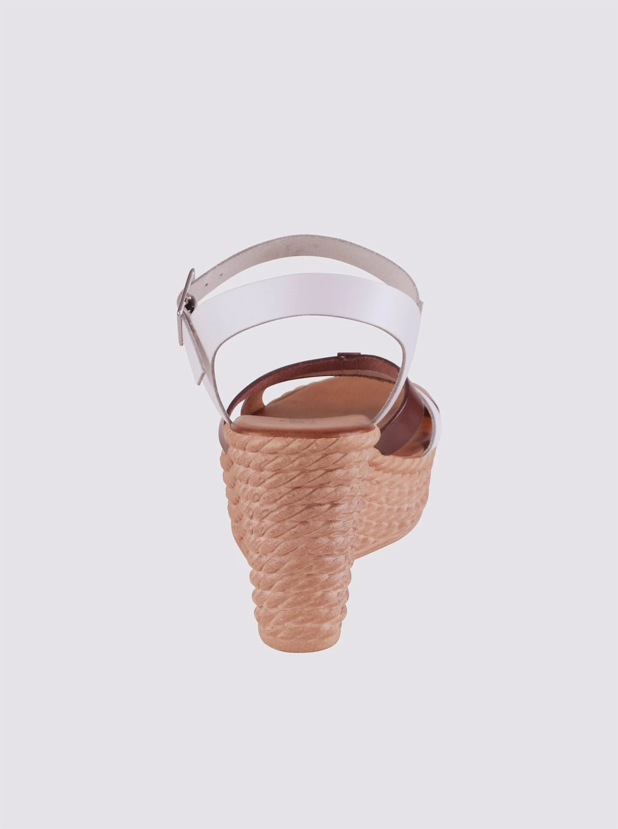 Heine Sandalette In Weiß-braun – Bild 4