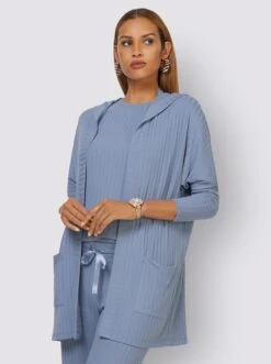 Feel Good Jacke In Taubenblau