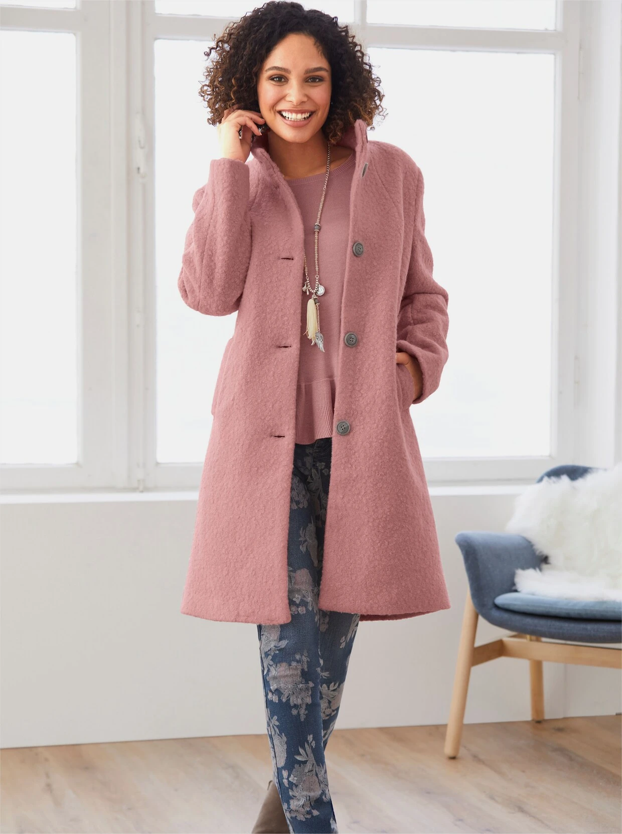 Heine Mantel In Rosenquarz