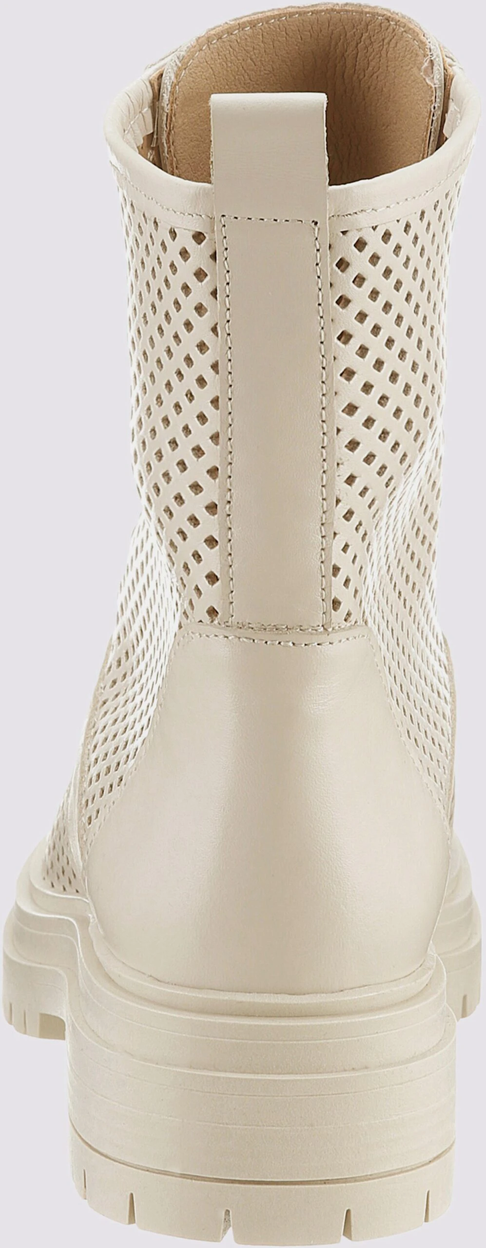 Heine Schnürstiefelette In Ecru – Bild 4