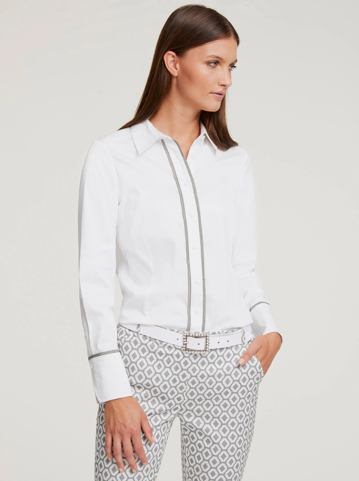 Heine Hemdbluse In Ecru – Bild 2