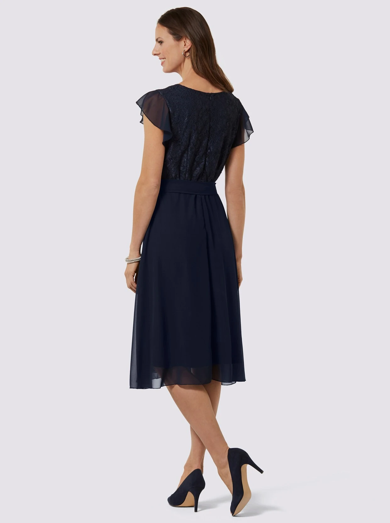 A-Linien-Kleid In Marine – Bild 3