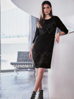 Heine Stretchkleid In Schwarz