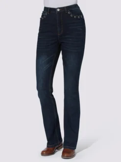 Bootcut-Jeans In Dark Blue