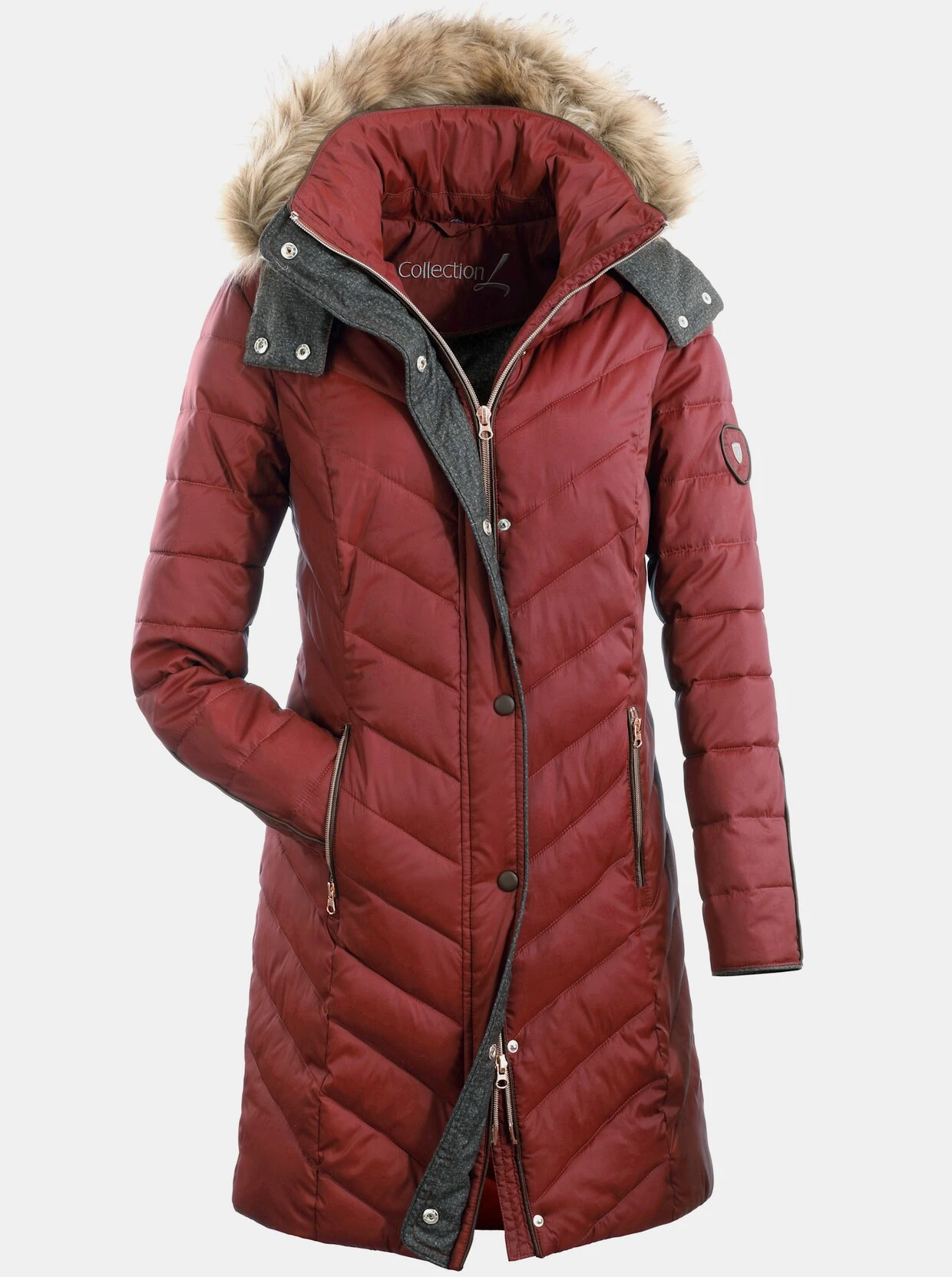 Steppmantel In Zimt – Bild 3