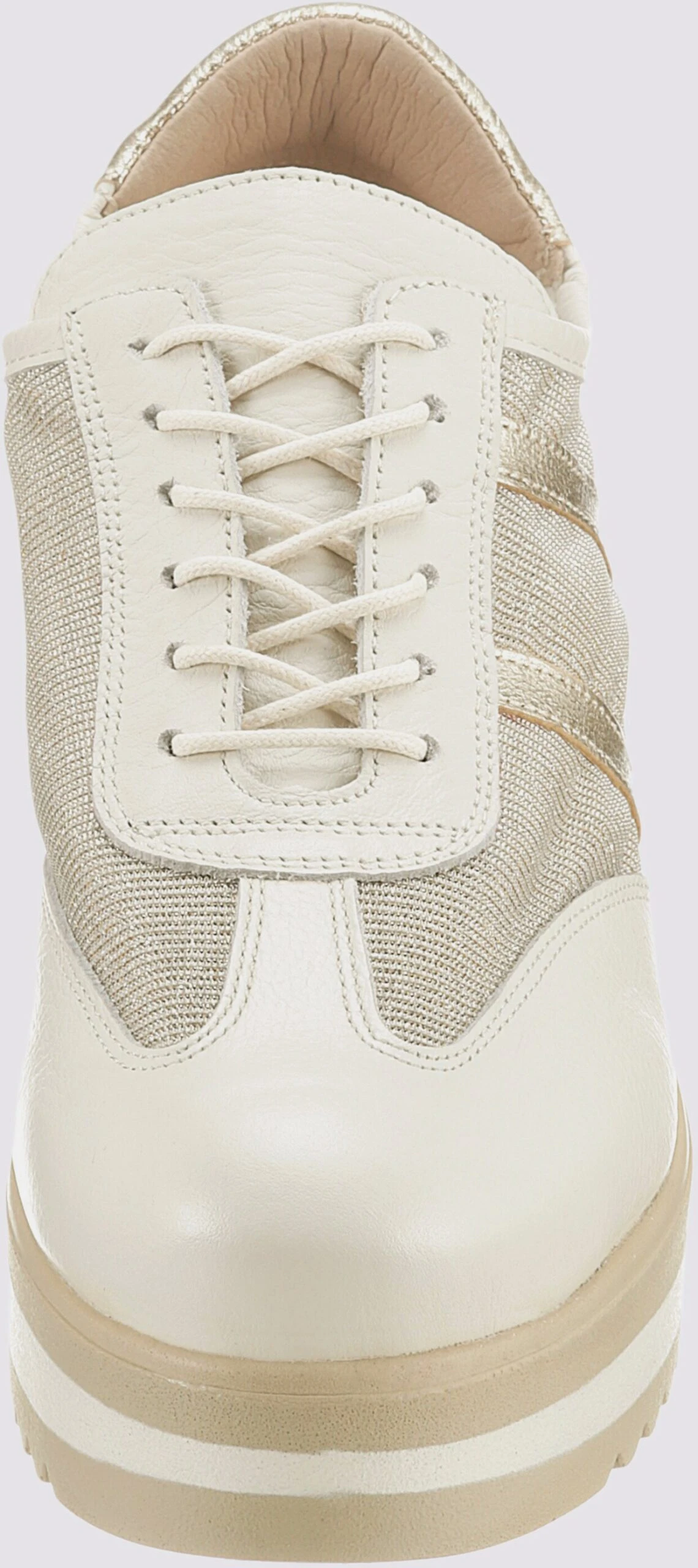 Heine Sneaker In Creme-goldfarben – Bild 2