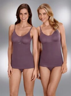 Wäschepur BH-Hemd In Aubergine