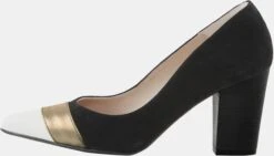 Heine Pumps In Schwarz-goldfarben