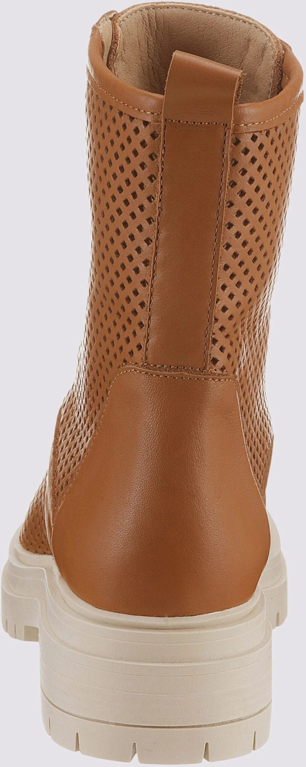 Heine Schnürstiefelette In Cognac – Bild 4