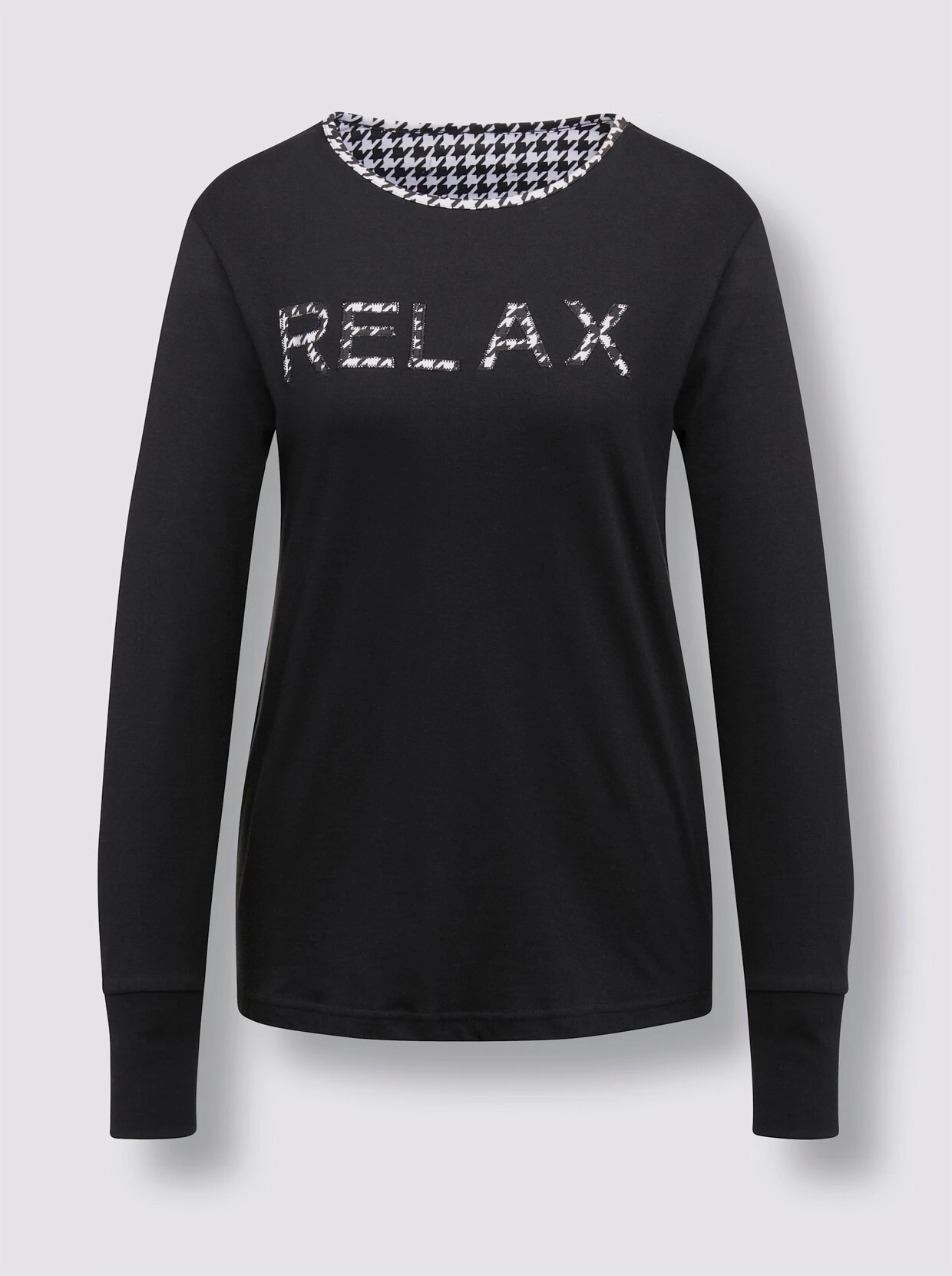 Creation L Premium Modal-Schlafanzug In Schwarz-weiß-bedruckt – Bild 5