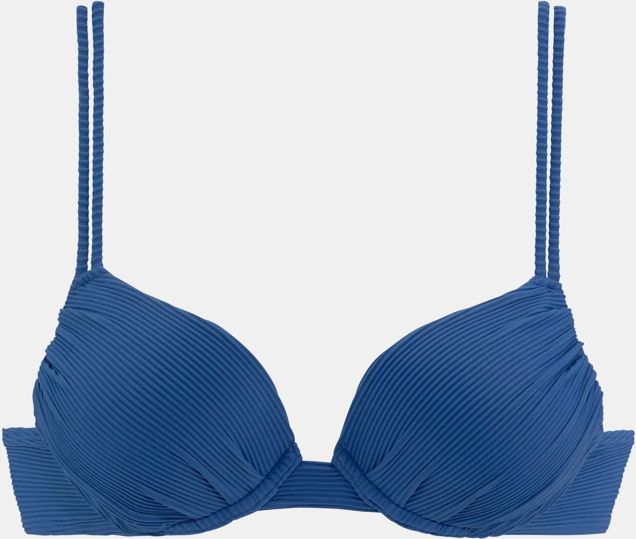 Sunseeker Push-Up-Bikini-Top In Blau – Bild 2