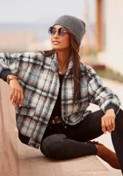 Buffalo Bomberjacke In Creme-braun-schwarz