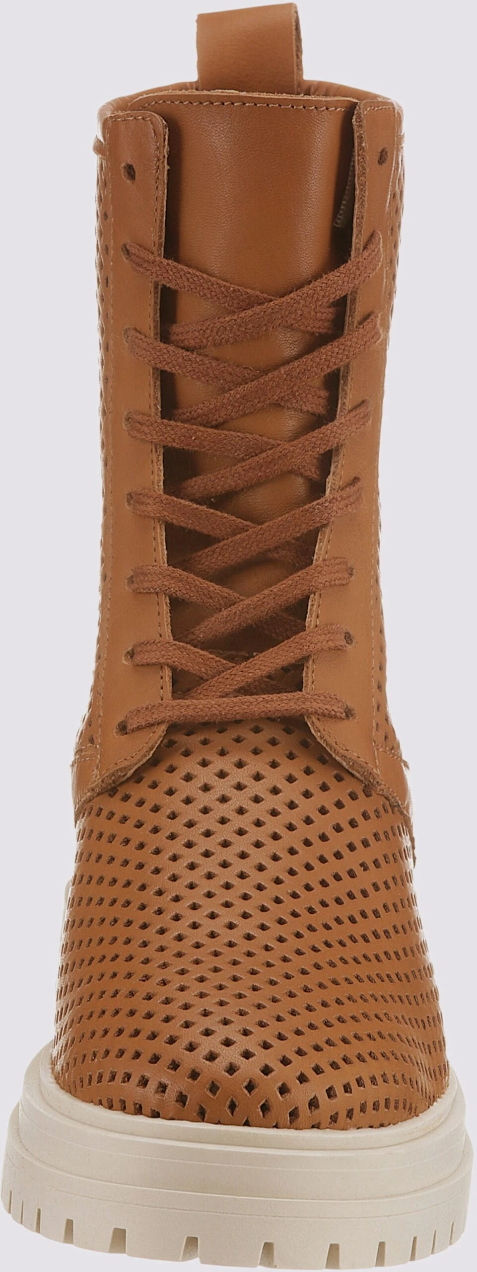 Heine Schnürstiefelette In Cognac – Bild 2