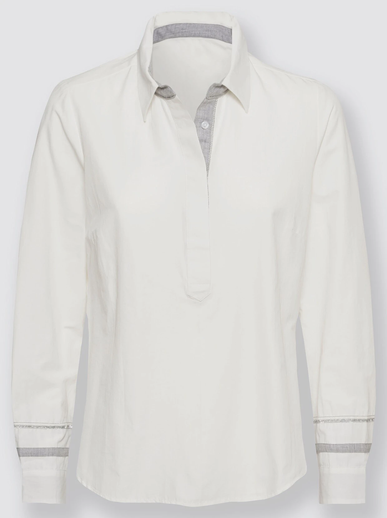 Schlupfbluse In Ecru – Bild 4