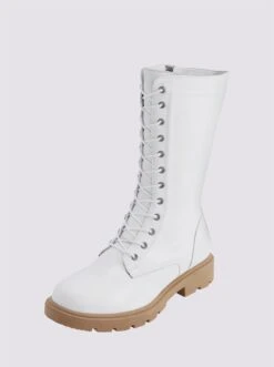 Andrea Conti Schnürstiefel In Weiß