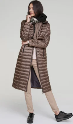 Heine Steppmantel In Taupe